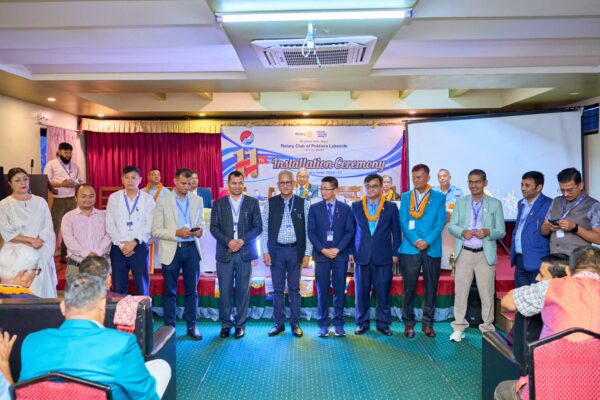 रोटरी क्लब अफ पोखरा लेकसाइडको अध्यक्षमा थापा